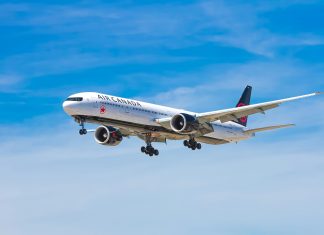 john-mcarthur via unsplash Air Canada plane in the sky