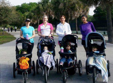 We call this the "Stroller Brigade"