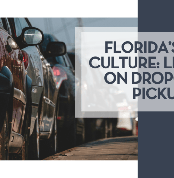 Florida’s Car Culture: Lessons on Drop-Off & Pickup cars in a line
