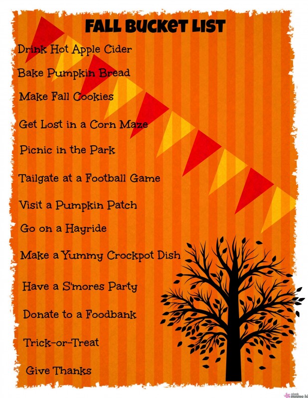 Fall Bucket List