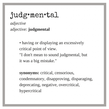 judgmental-definition