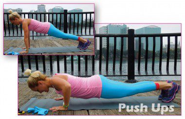 Push Ups: 15 reps