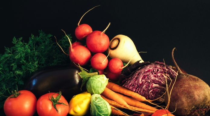 Central Florida Farmer’s Markets Sharon Pittaway via Unsplash various vegetables on a black background