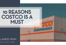 10 reasons CostCo is a must over top of a photo of the outside of a CostCo Wholesale Club