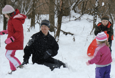 Snow fight