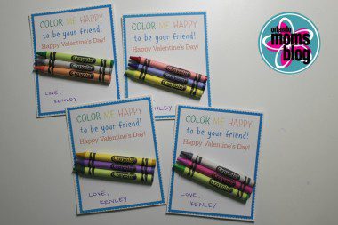 candy free valentines toddler valentine crayon 