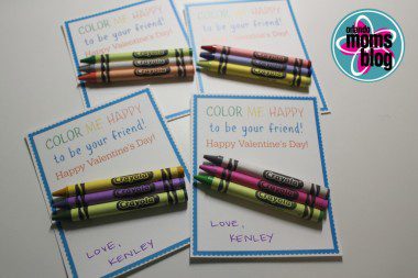 candy free valentines crayon valentine