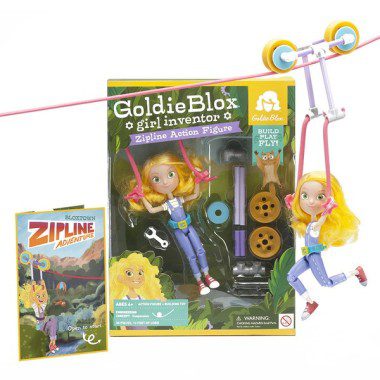 Goldie Blox Zip Lining into my heart.