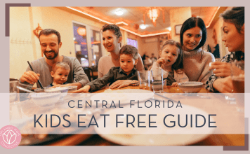 parents and children eating at a dinner table