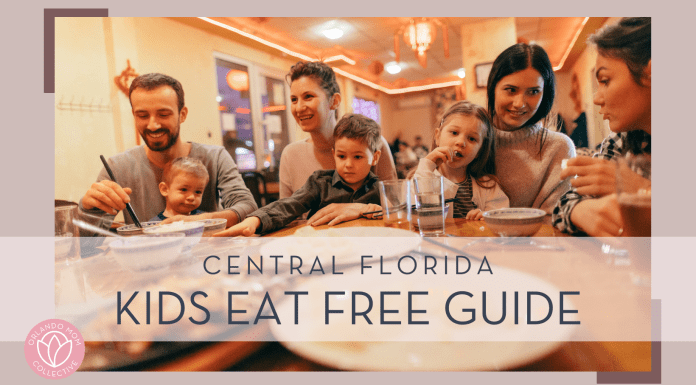 parents and children eating at a dinner table