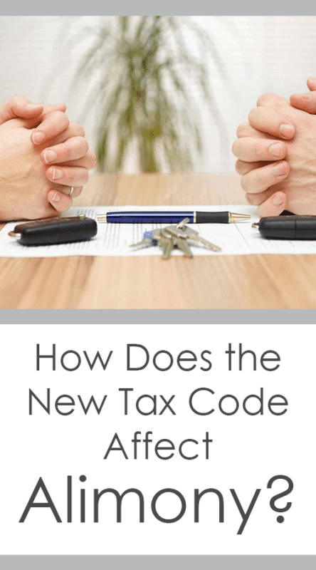 How Does the New Tax Code Affect Alimony?