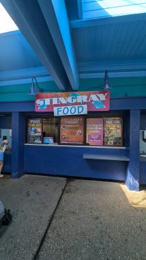 Sting ray food booth at Sea World Orlando