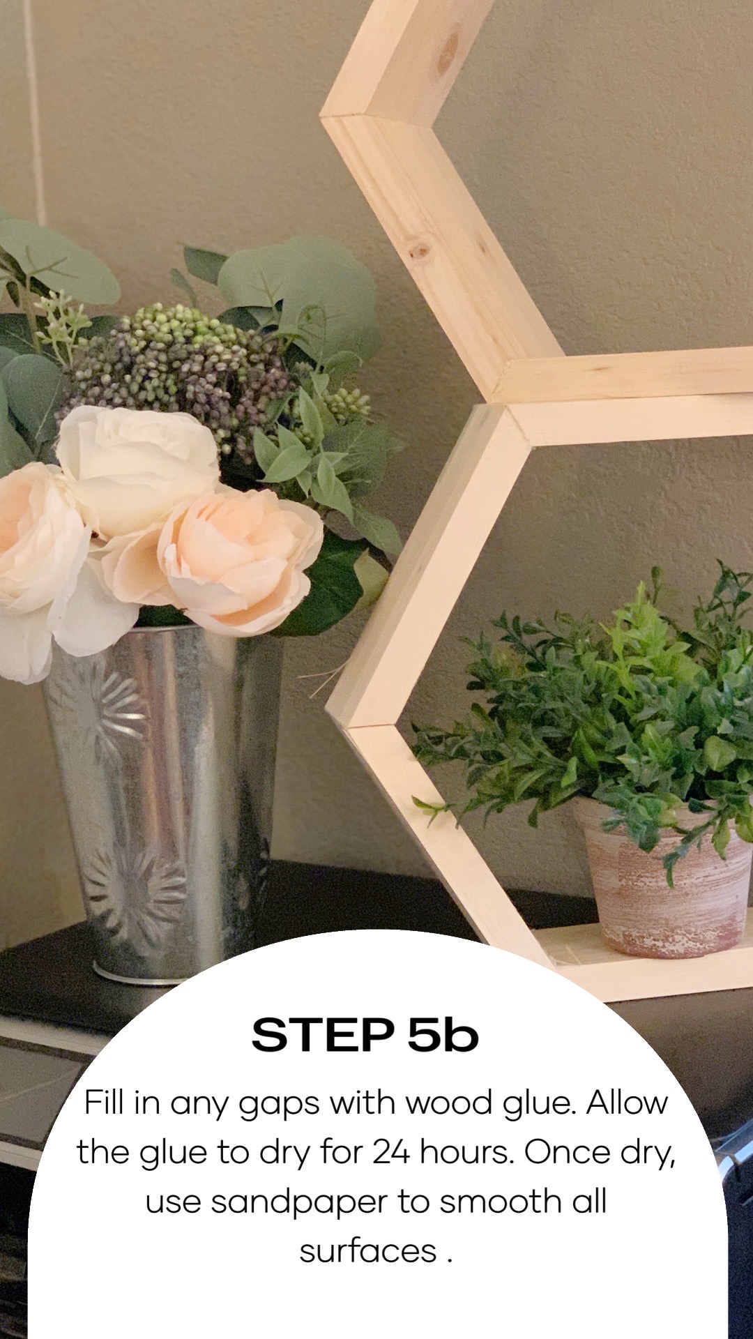 DIY honeycomb shelf tutorial