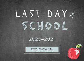 last day of school printable