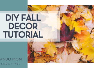 Greg Shield via Unsplash fall leaves with 'DIY fall decor tutorial'