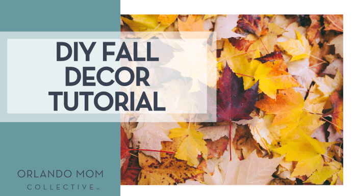Greg Shield via Unsplash fall leaves with 'DIY fall decor tutorial'