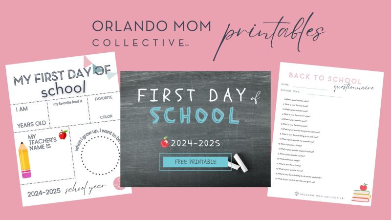 First Day of School Printables!!