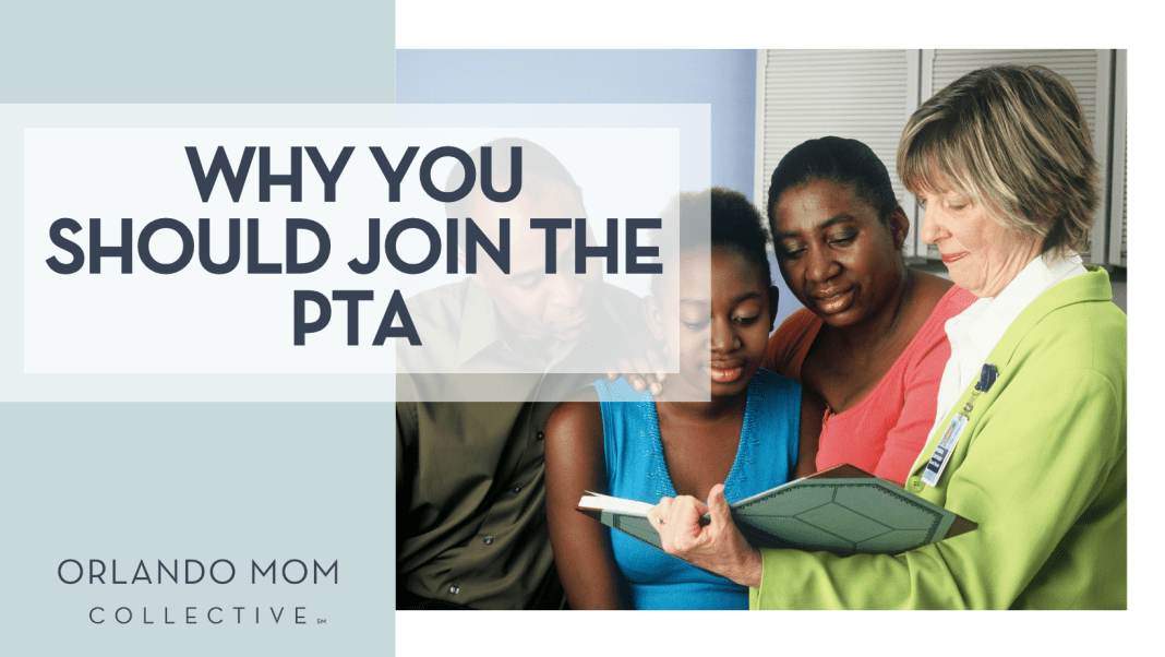 Why You Should Join the PTA National Cancer instate via unsplah image of four adults looking at a tablet with words 'why you should join the PTA' on the left