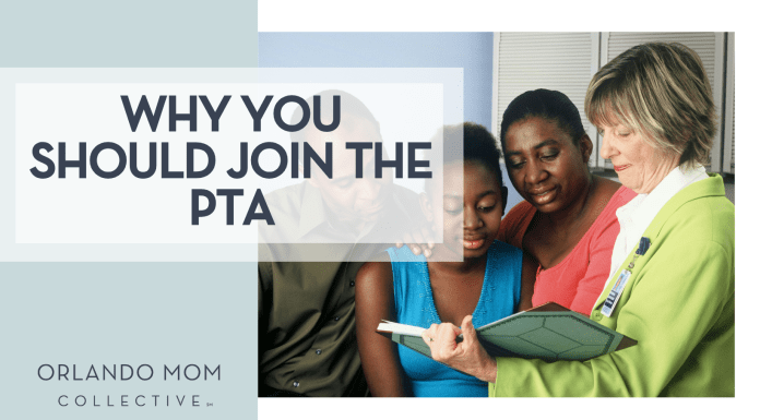 National Cancer instate via unsplah image of four adults looking at a tablet with words 'why you should join the PTA' on the left