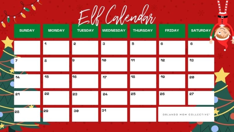 Elf Calendar