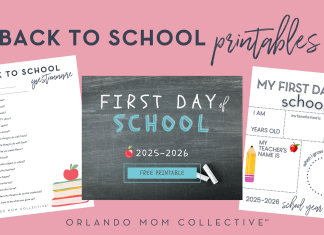 First Day of School Printables!!