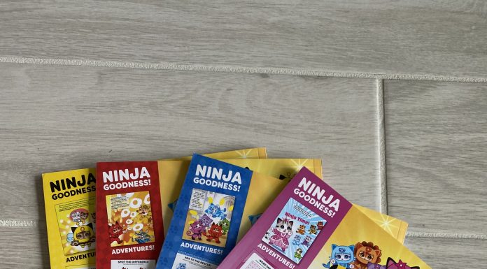 Ninja Kitties book series. It displays four, colorful books.