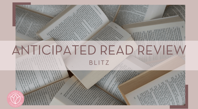 Gulfer Ergin via unsplash photo of books open with words 'anticipated read review Blitz' over top