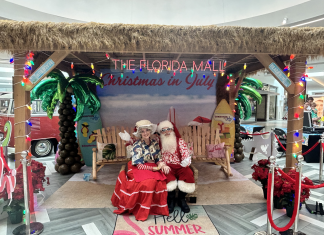 Mr & Mrs Claus Christmas in July at The Florida Mall