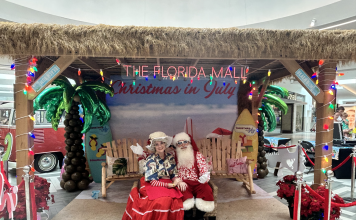 Mr & Mrs Claus Christmas in July at The Florida Mall