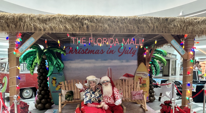 Mr & Mrs Claus Christmas in July at The Florida Mall