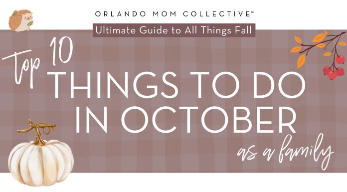 10 Fun Activities to do with the kids this October