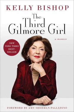 The Third Gilmore Girl book cover with Kelly Bishop on the cover in a dark red top and her hand under her chin