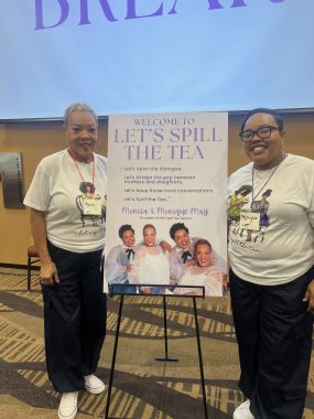 the founders of let's spill the tea smiling at the camera