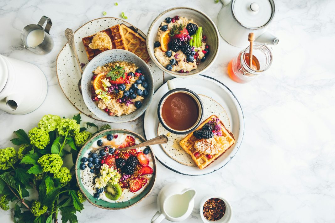 a spread of brunches for kid-friendly brunches