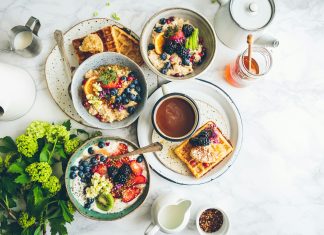 a spread of brunches for kid-friendly brunches