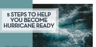 5 Steps to Help You Become Hurricane Ready storm via unsplash with words '5 steps to help you become hurricane ready' on the left.