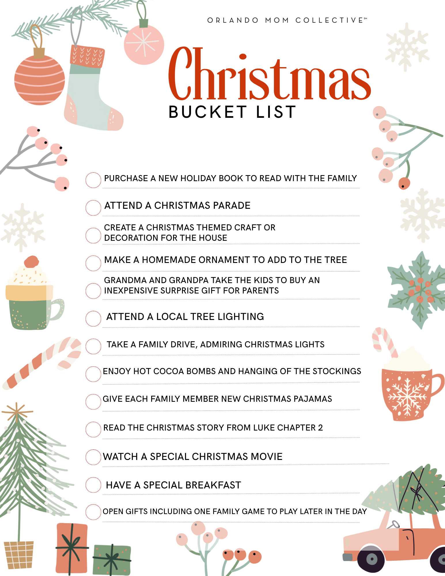 Christmas Bucket List