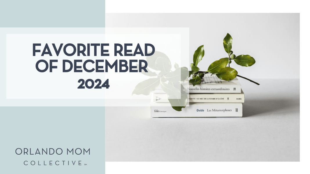 Alex lvrs via unsplash three white books with greenery on top on a light gray surface with white wall behind - Favorite Read of December 2024 text over top