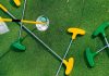 mini golf clubs on the green for disney activities in orlando