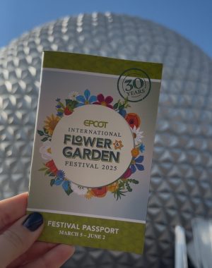 The 30th anniversary of Flower and Garden Festival Passport in front of Spaceship Earth at EPCTO