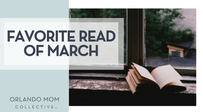 ioann-mark-kuznietsov via unsplash - open book on a window sill with words 'favorite read of march' on the left side