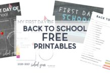 First Day of School Printables!!