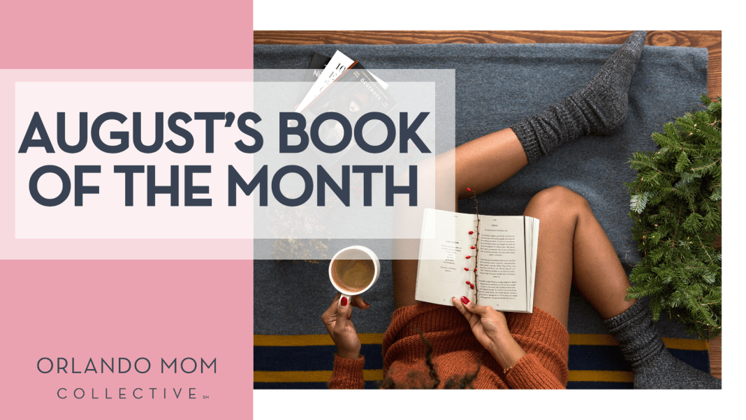 August’s book of the month-2 Thought Catalogue woman reading a book with coffee in her hand from above with 'august's book of the month' on the left