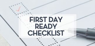 First Day Ready Checklist