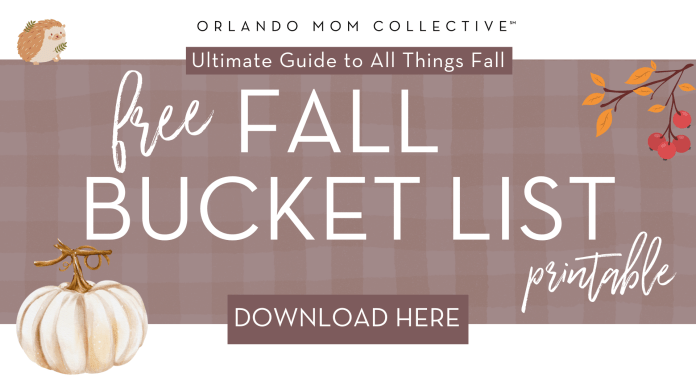 Fall Bucket List + Printable