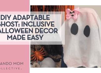 DIY Adaptable Ghost: Inclusive Halloween Decor Made Easy