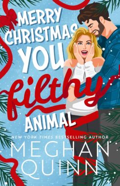 December's Book of the Month is Merry Christmas You Filthy Animal by Meghan Quinn cover via Amazon