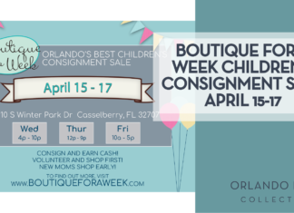 Boutique for a Week Children’s Consignment Sale Returns April 15–17